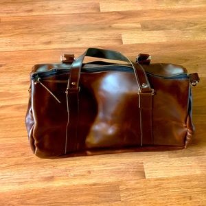 NEW Leather Duffel Bag